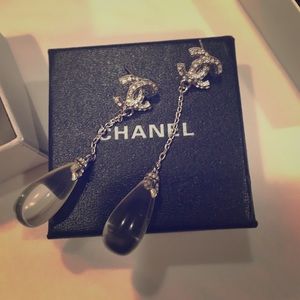 Chanel drop earrings